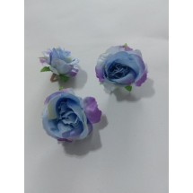 Головка розы 4,5 см цв. голубой, цена за 1 шт